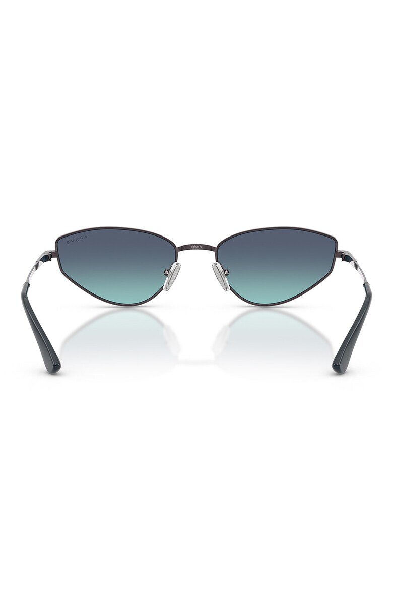 VOGUE EYEWEAR Унисекс слънчеви очила Cat-eye Тъмнозелен/Тъмносребрист