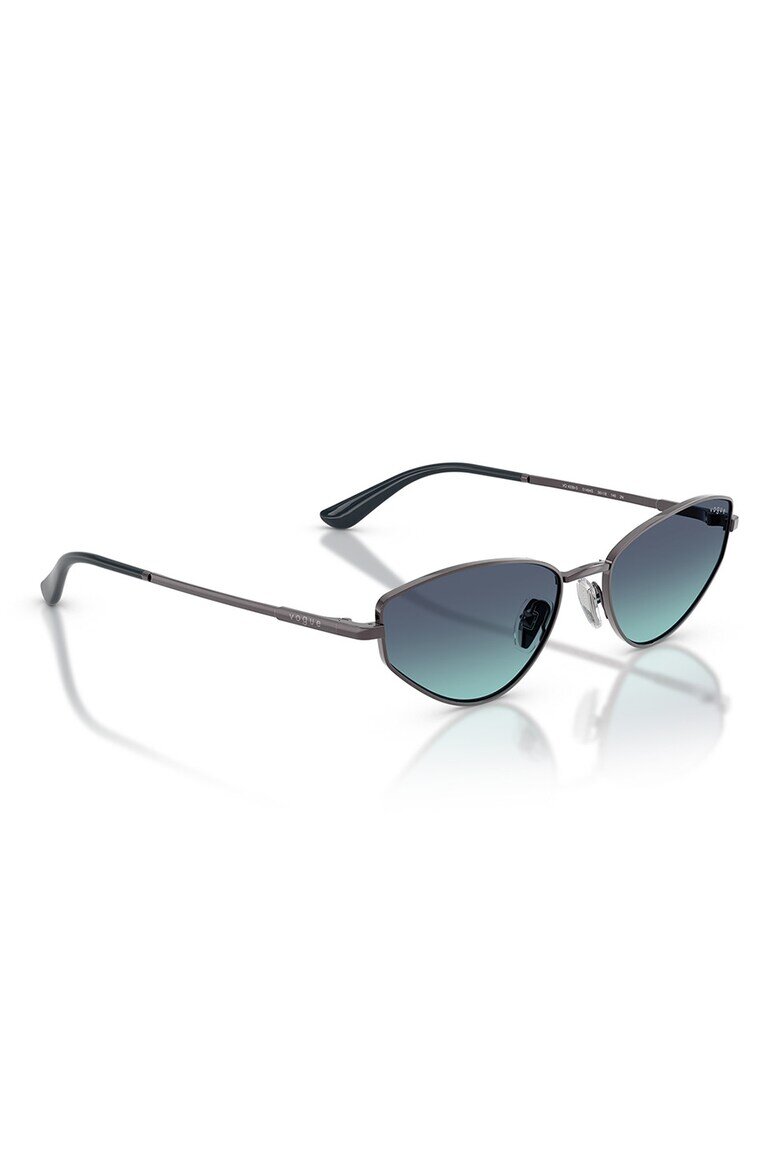 VOGUE EYEWEAR Унисекс слънчеви очила Cat-eye Тъмнозелен/Тъмносребрист