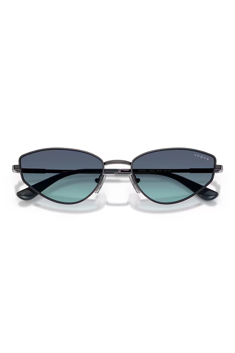 VOGUE EYEWEAR Унисекс слънчеви очила Cat-eye Тъмнозелен/Тъмносребрист