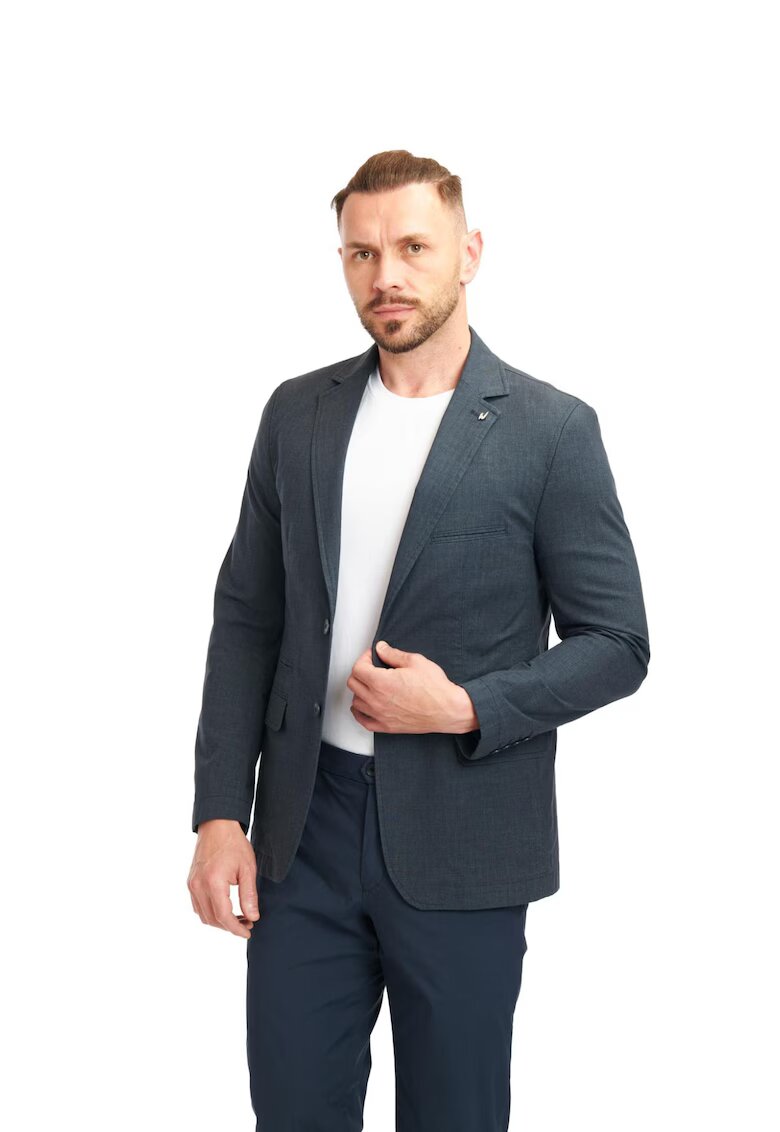 W Wegener Мъжко сако Nelson 5617 синьо - XS
