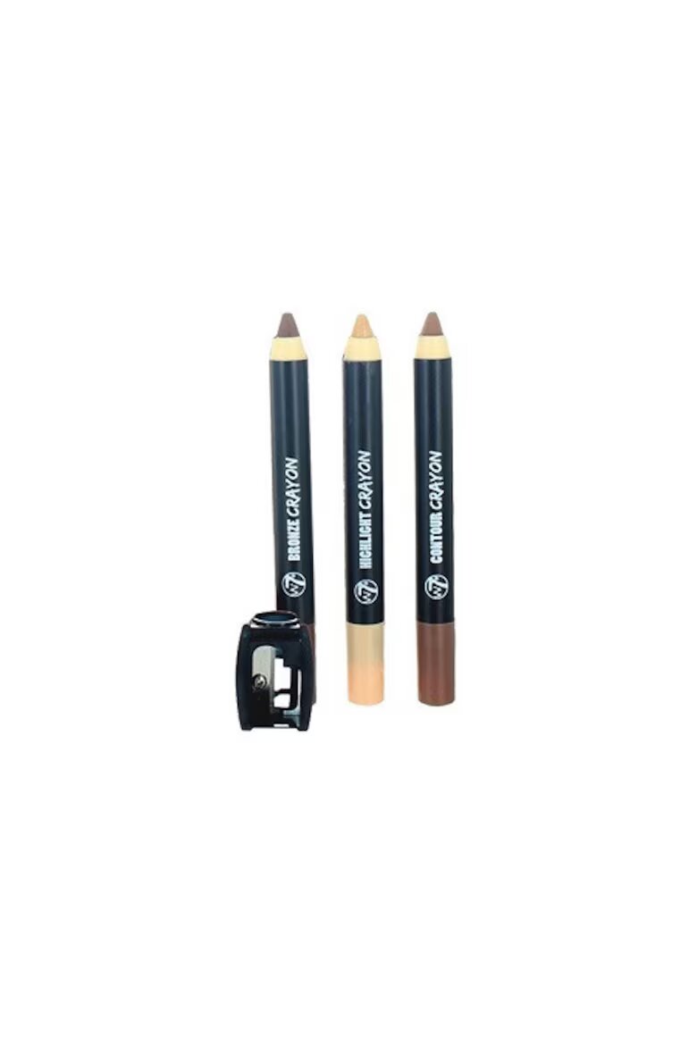 W7 Комплект от 3 молива за контур и хайлайтър Face Shaping Contoux Stix включена острилка