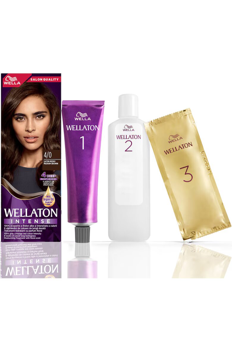 Wella Перманентна боя за коса ton 110 мл Среден сатен 4/0