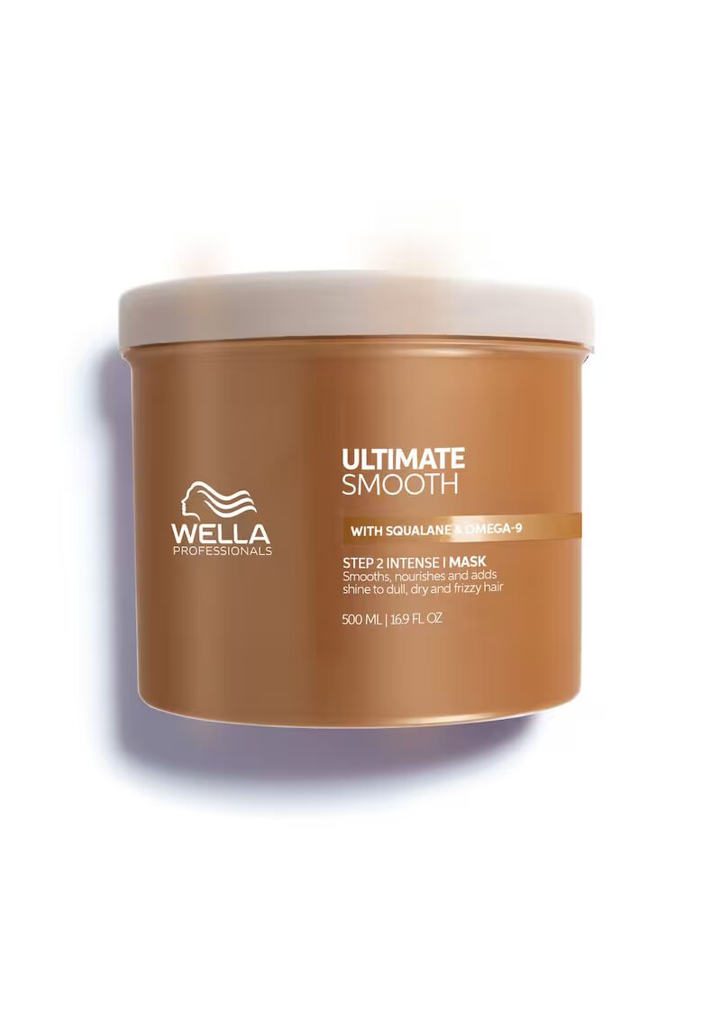 Wella Professionals Маска за коса Ultimate Smooth - Хидратираща - За суха и изтощена коса - Със сквалан и омега 9 - С антистатичен ефект - - 500 мл