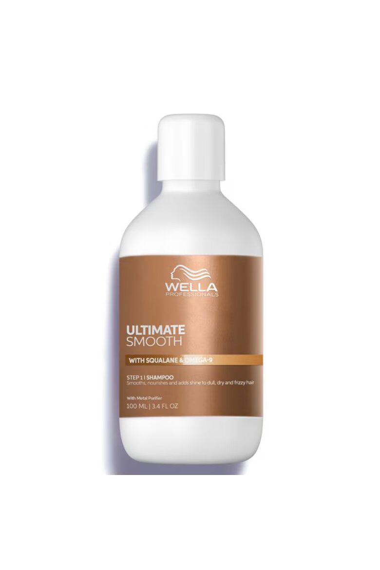 Wella Professionals Шампоан Ultimate Smooth Хидратиращ За суха и изтощена коса Със сквалан и омега 9 С антистатичен ефект 100 мл