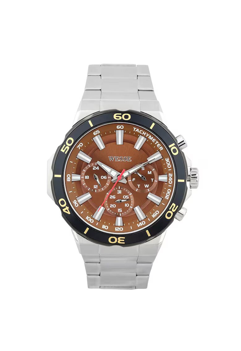 Wesse Мъжки часовник модел WWG400602SS - сребрист - стоманена каишка - водоустойчивост 5 ATM