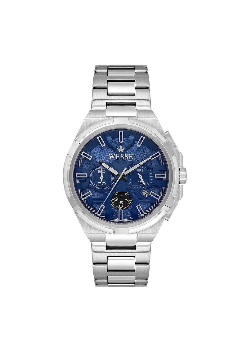 Wesse Мъжки часовник WWG209102 - 47мм - стоманена каишка - водоустойчив на 5 ATM - сребрист