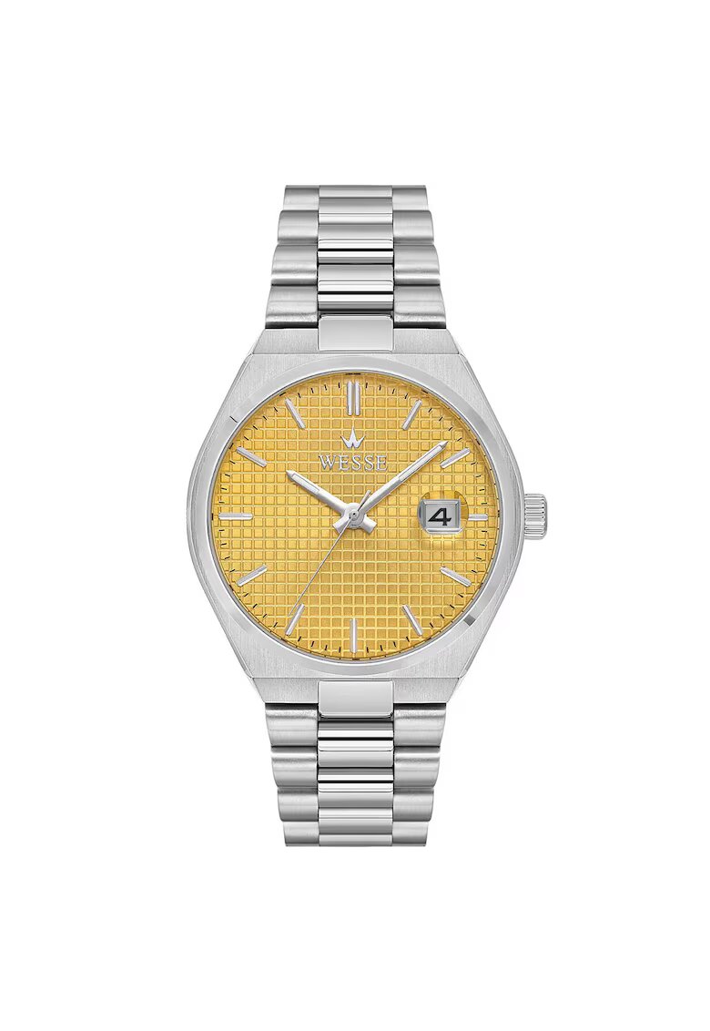 Wesse Мъжки часовник WWG209504 - 40 мм - метална каишка - водоустойчив 5 ATM - сребрист