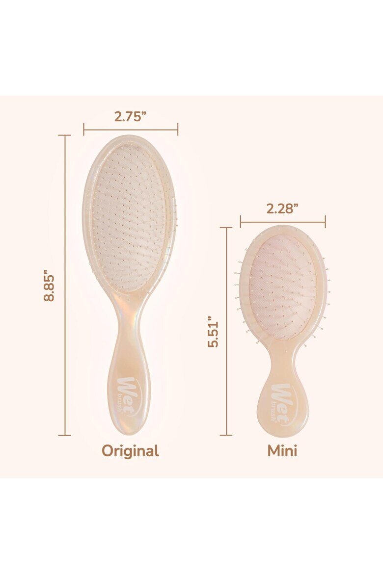 Wet Brush Комплект четки Holiday Original + Mini Duo Розово