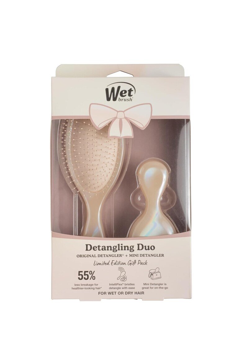 Wet Brush Комплект четки Holiday Original + Mini Duo Розово