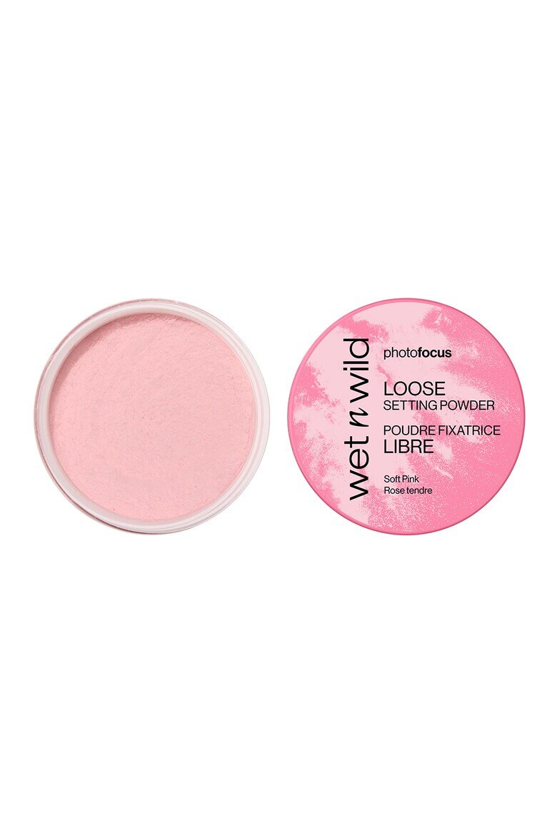 Wet n Wild Фиксираща пудра Photo Focus прахообразна Soft Pink без талк веган 16 ч. издръжливост
