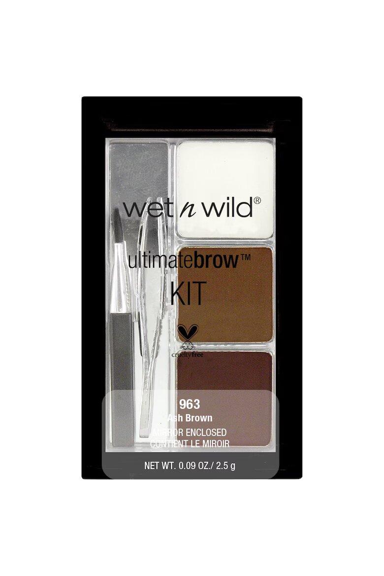 Wet n Wild Палитра за вежди Ultimate Brow Kit Ash Brown 2.5 г