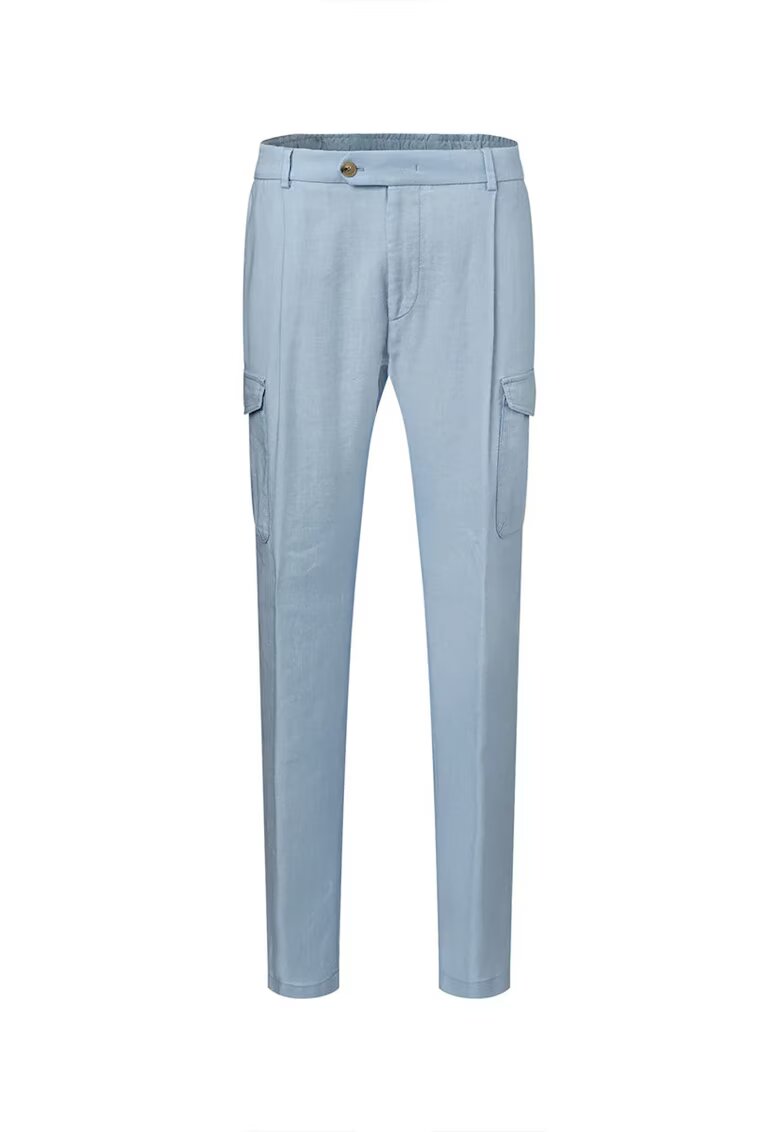 Windsor Карго панталон regular fit - с ластик на талията - Светлосин