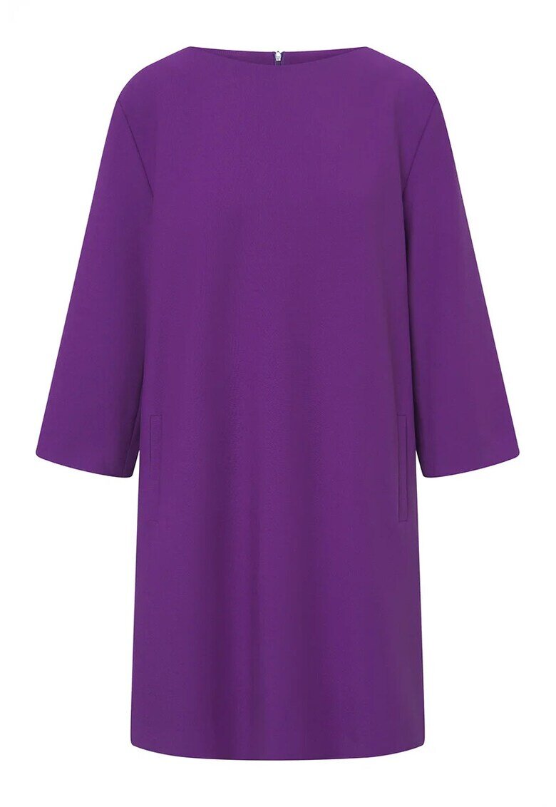 Windsor Round Neckline Midi Dress - Лилав