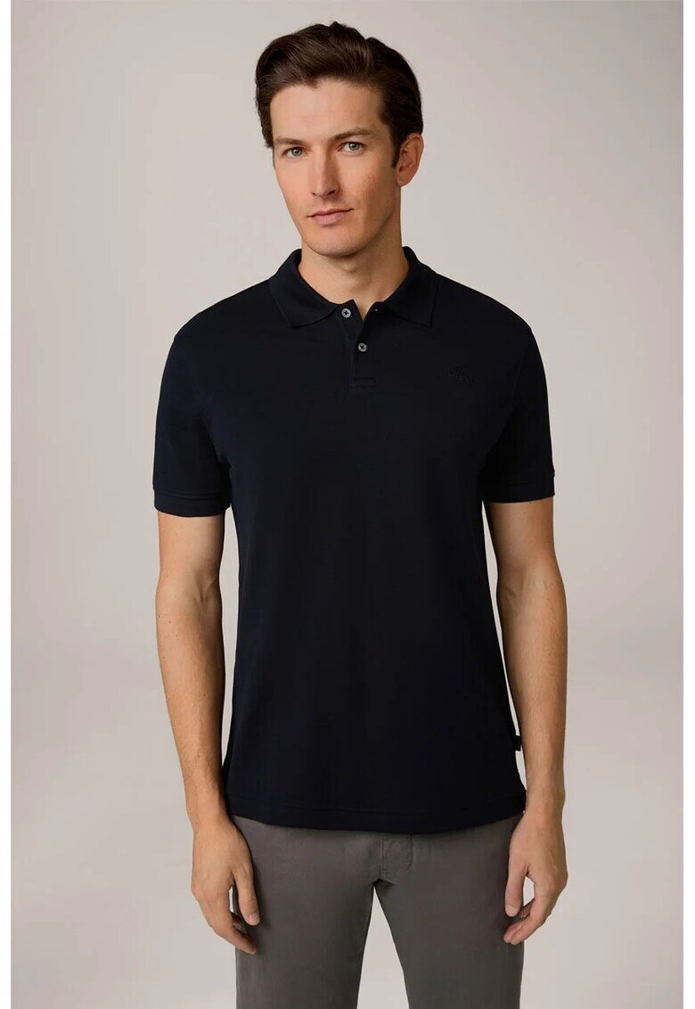 Windsor Tricou oversized cu guler polo - Тъмносин