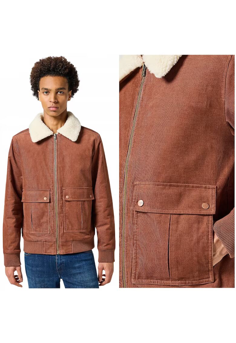 Wrangler CORDUROY AVIATOR Root Beer подплатено велурено авиаторско яке - M