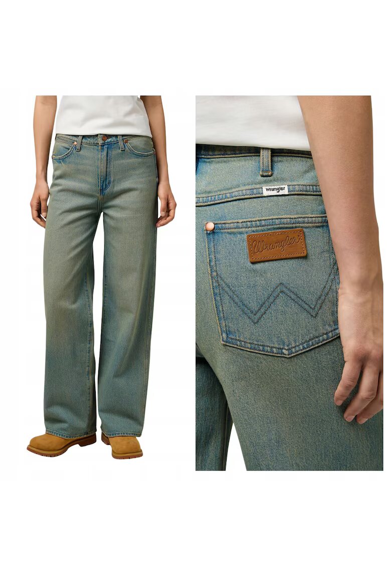 Wrangler Дамски дънки - Loose Straight - Права кройка - Средна талия - 5 джоба - Цип - Дълги - Памук -