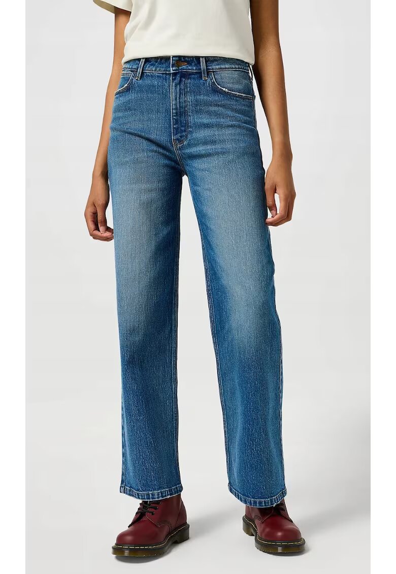 Wrangler Дамски дънки Loose Straight - висока талия - свободна кройка - - памук/еластан