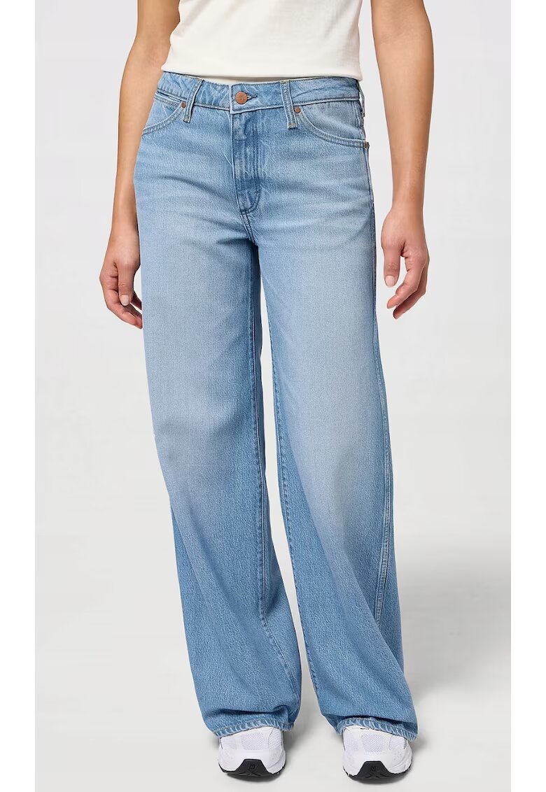 Wrangler Дамски дънки palazzo - сини - памучни - широки