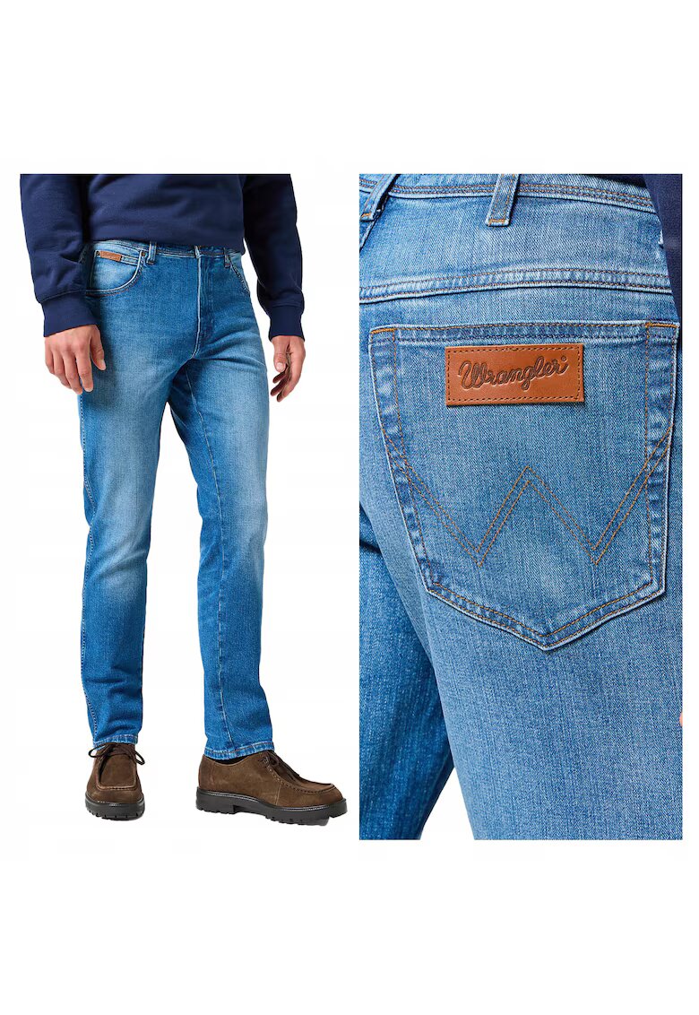 Wrangler Дамски дънки - Prairie Blue - Slim Fit - Висока Талия - 5 Джоба - Цип - Дълги - Памук - W30-L34 US