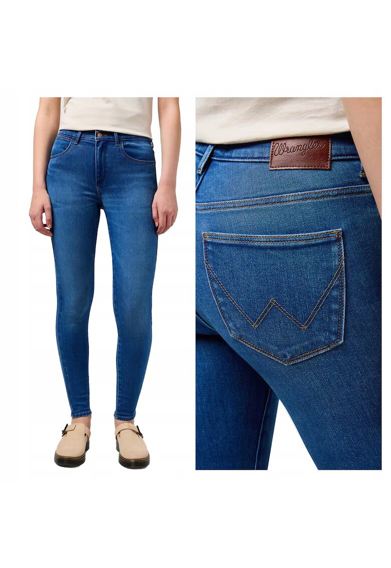 Wrangler Дамски дънки - Rustic - Skinny Fit - Средна талия - 5 джоба - Цип - Дълги - Памук - W28-L30 US