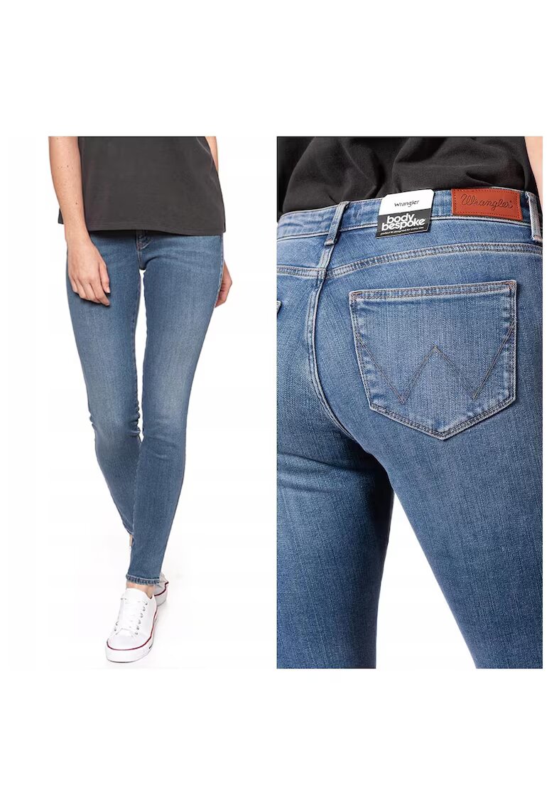 Wrangler Дамски дънки - Skinny - 10644-184 - Памучни - Дълги - Petite - Дънкови - W24-L32 US - Сини