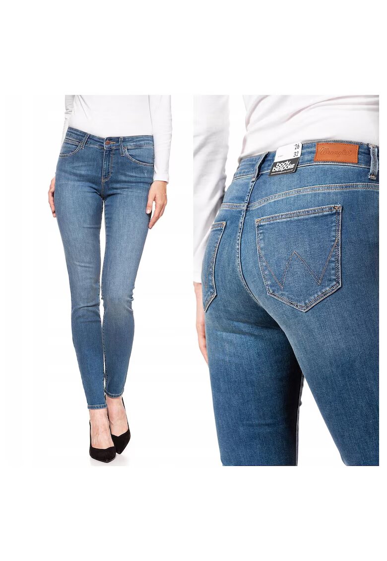 Wrangler Дамски дънки - Skinny - 11574-184 - Памучни - Дълги - Petite - Дънкови - W24-L32 US - Сини