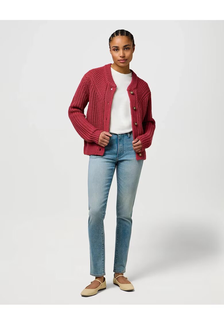 Wrangler Дамски дънки Skinny High - Slim Fit - Висока талия - 5 джоба - Дълги - Цип - Памук -