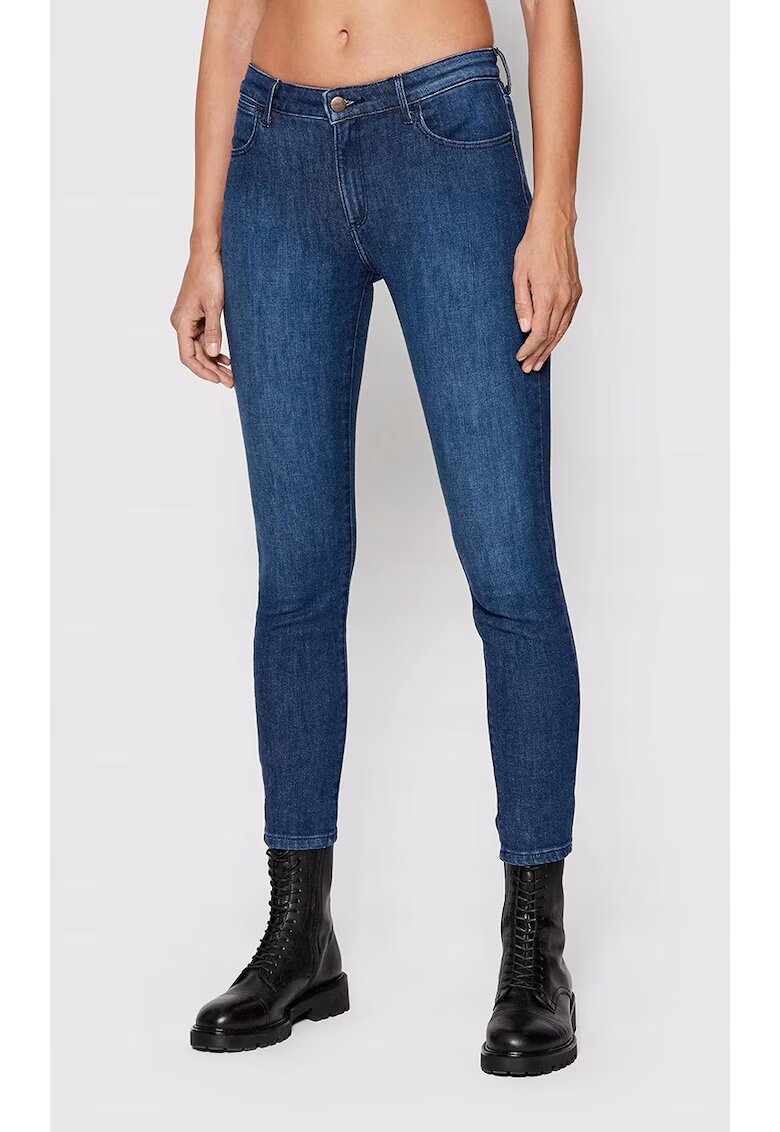 Wrangler Дамски дънки Skinny - тъмносини