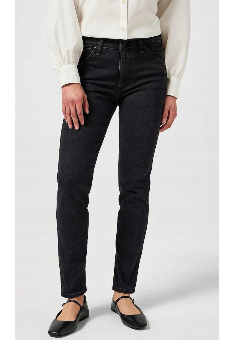 Wrangler Дамски дънки slim fit - черни - памук