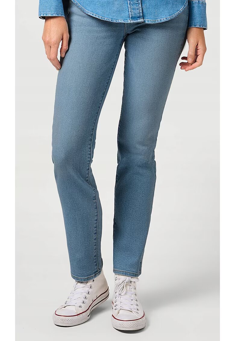 Wrangler Дамски дънки Slim fit - син - памук