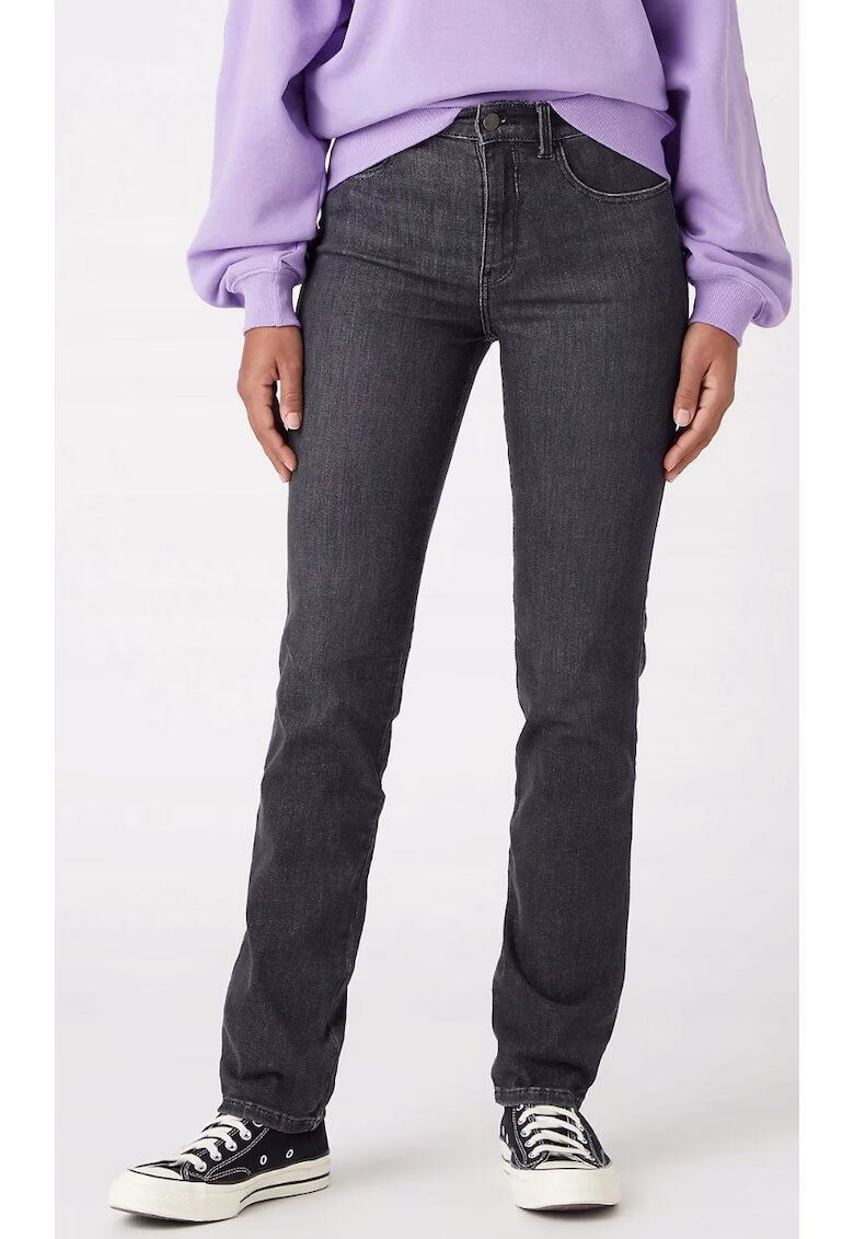 Wrangler Дамски дънки - втален модел - сиви - памук