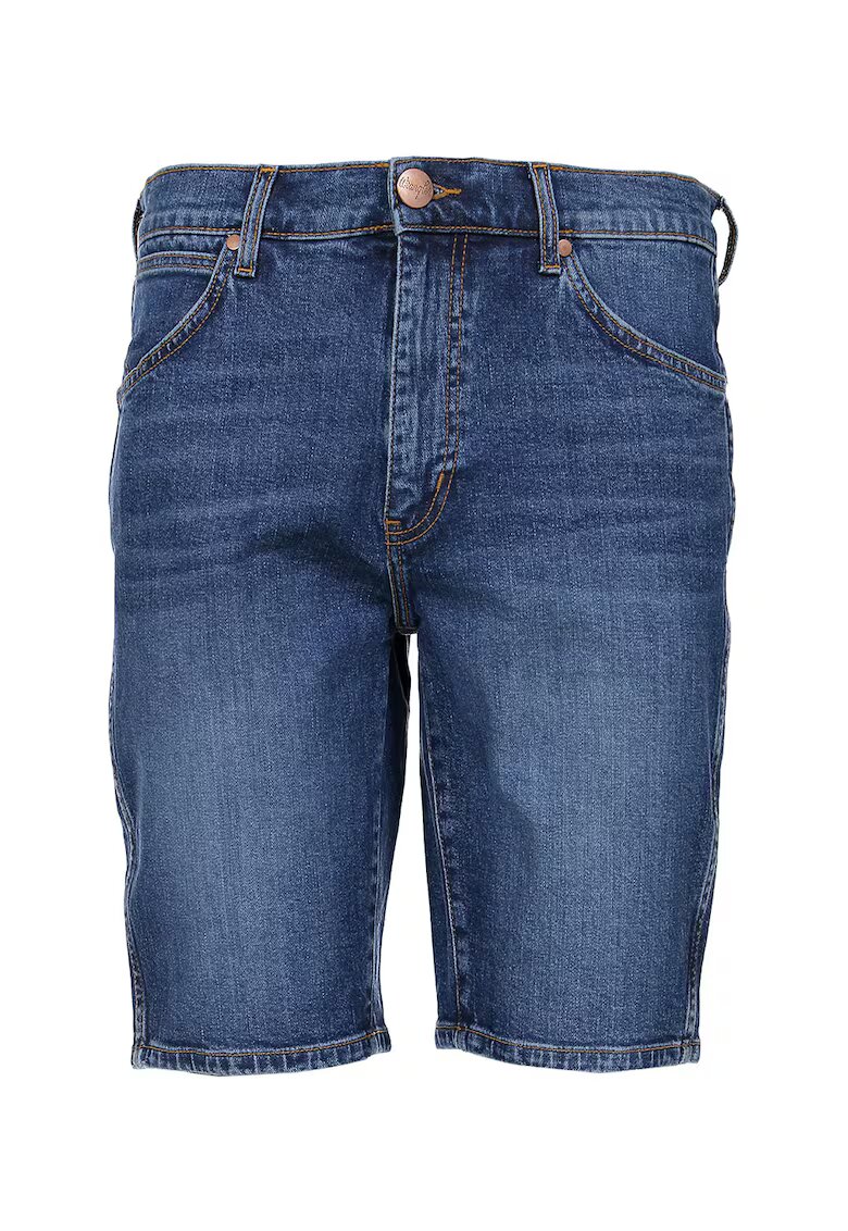 Wrangler Къс панталон от деним със захабен ефект