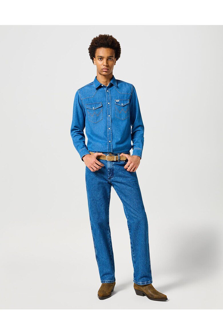 Wrangler Мъжки дънки 13mwz син памук