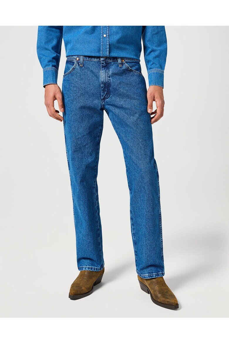 Wrangler Мъжки дънки 13mwz син памук