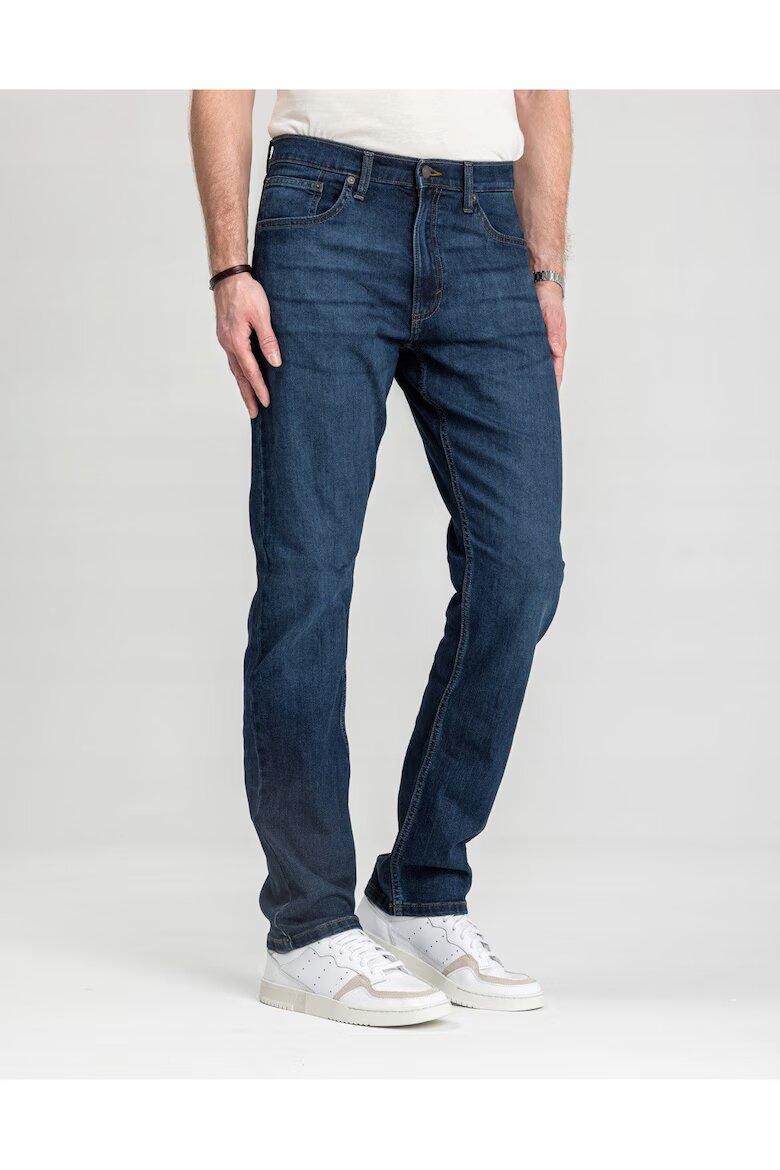 Wrangler Мъжки дънки Athletic Fit Straight Fit Средна талия 5 джоба Дълги Цип Памук W32-L32 Син