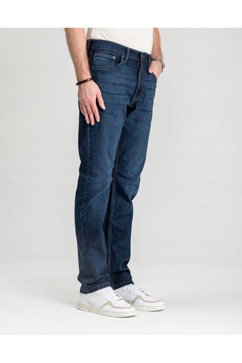 Wrangler Мъжки дънки Athletic Fit Straight Fit Средна талия 5 джоба Дълги Цип Памук W32-L32 Син