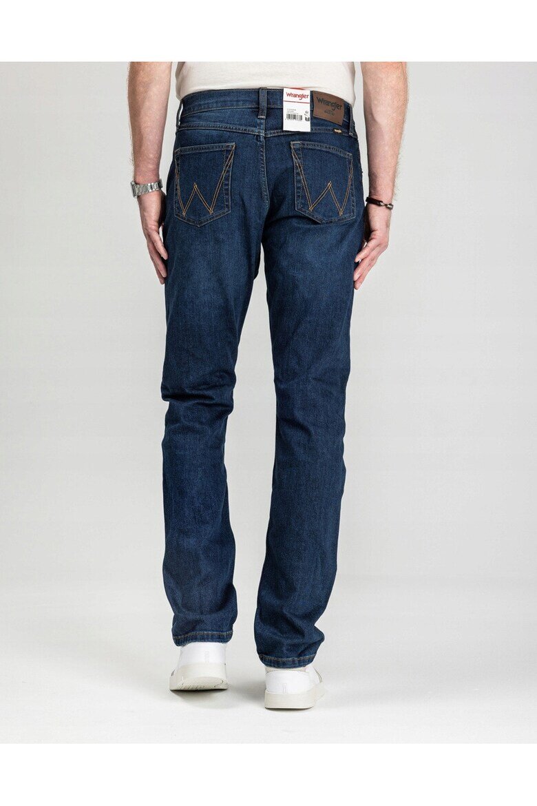 Wrangler Мъжки дънки Athletic Fit Straight Fit Средна талия 5 джоба Дълги Цип Памук W32-L32 Син