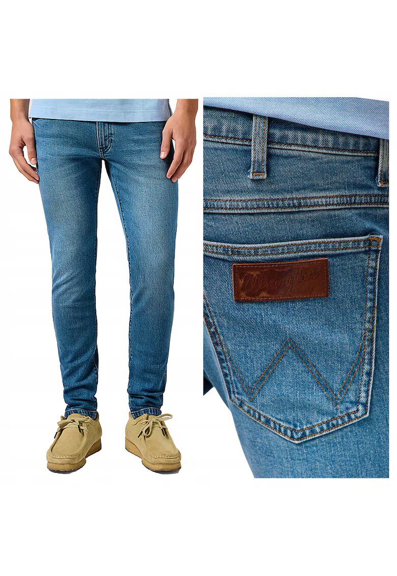 Wrangler Мъжки дънки - Bryson - Slim Fit - Средна талия - 5 джоба - Цип - Дълги - Памук -