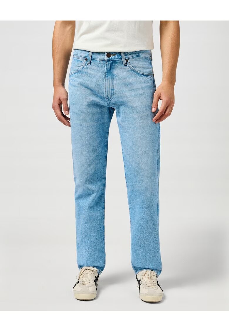 Wrangler Мъжки дънки - Frontier - Права кройка - Средна талия - 5 джоба - Цип - Дълги - Памук -