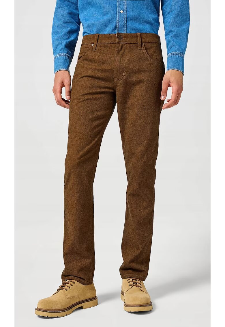 Wrangler Мъжки дънки - Greensboro - червеникавокафяви