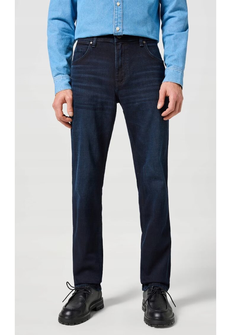 Wrangler Мъжки дънки Greensboro - тъмносин/черен - леко еластични - памучни
