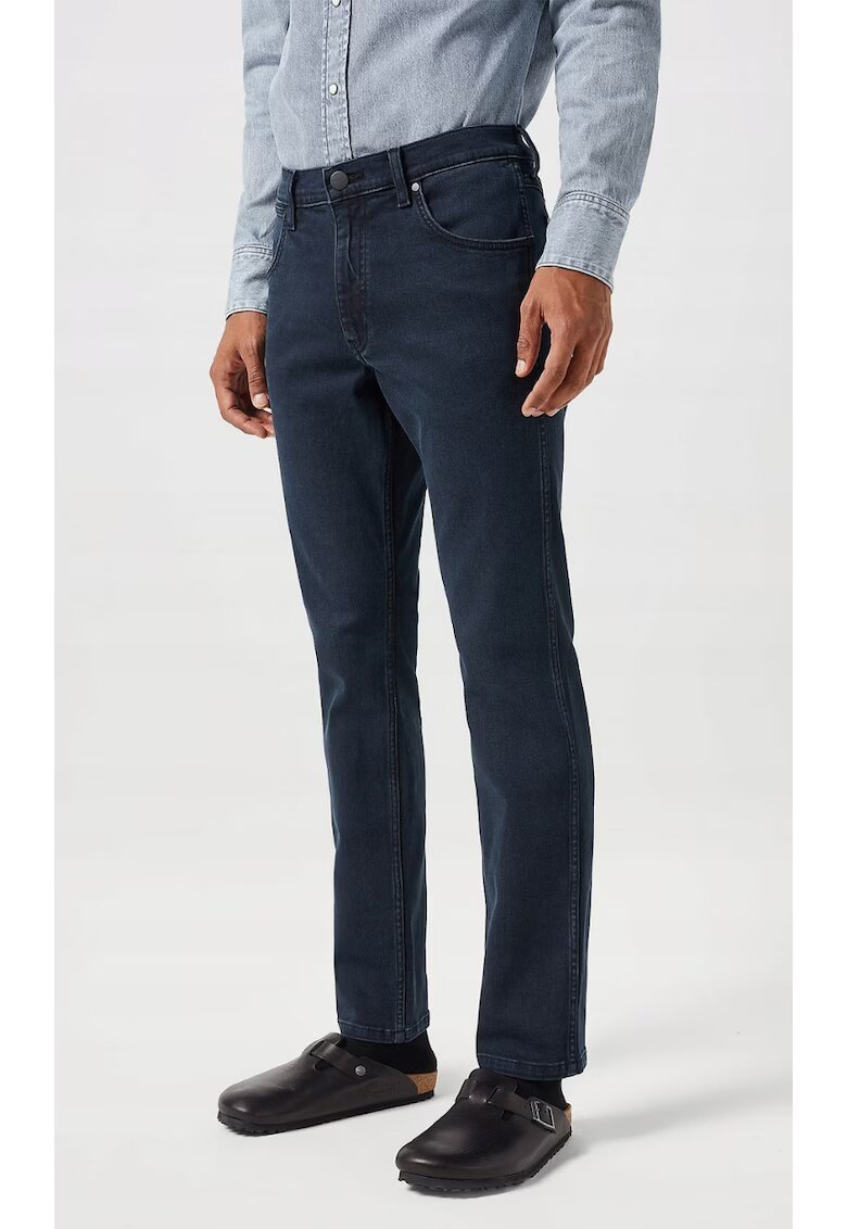 Wrangler Мъжки дънки Greensboro - тъмносини - леко еластични - памучни