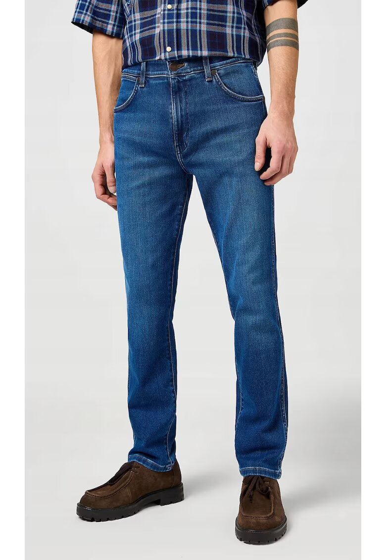 Wrangler Мъжки дънки Larston - сини - средна талия - памук