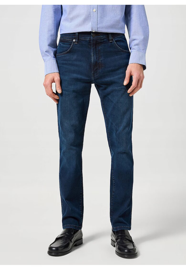 Wrangler Мъжки дънки - Larston - Slim Fit - Ниска талия - 5 джоба - Цип - Дълги - Памук - W29-L30 US