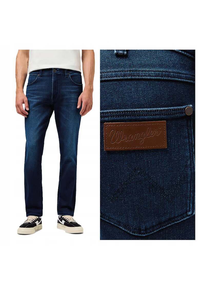 Wrangler Мъжки дънки - Larston - Slim Fit - Ниска талия - Цип - Дълги - 5 джоба - Памук - W30 L32