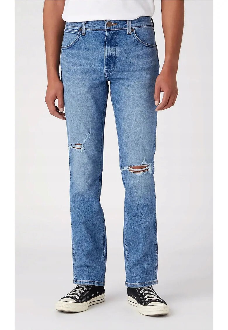 Wrangler Мъжки дънки Larston - Slim stened - Винтидж стил - Памук/Еластан