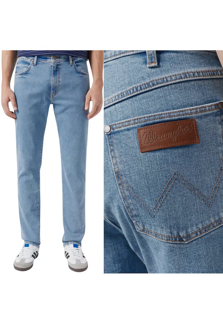 Wrangler Мъжки дънки Larston Slim Tapered - сини - L30
