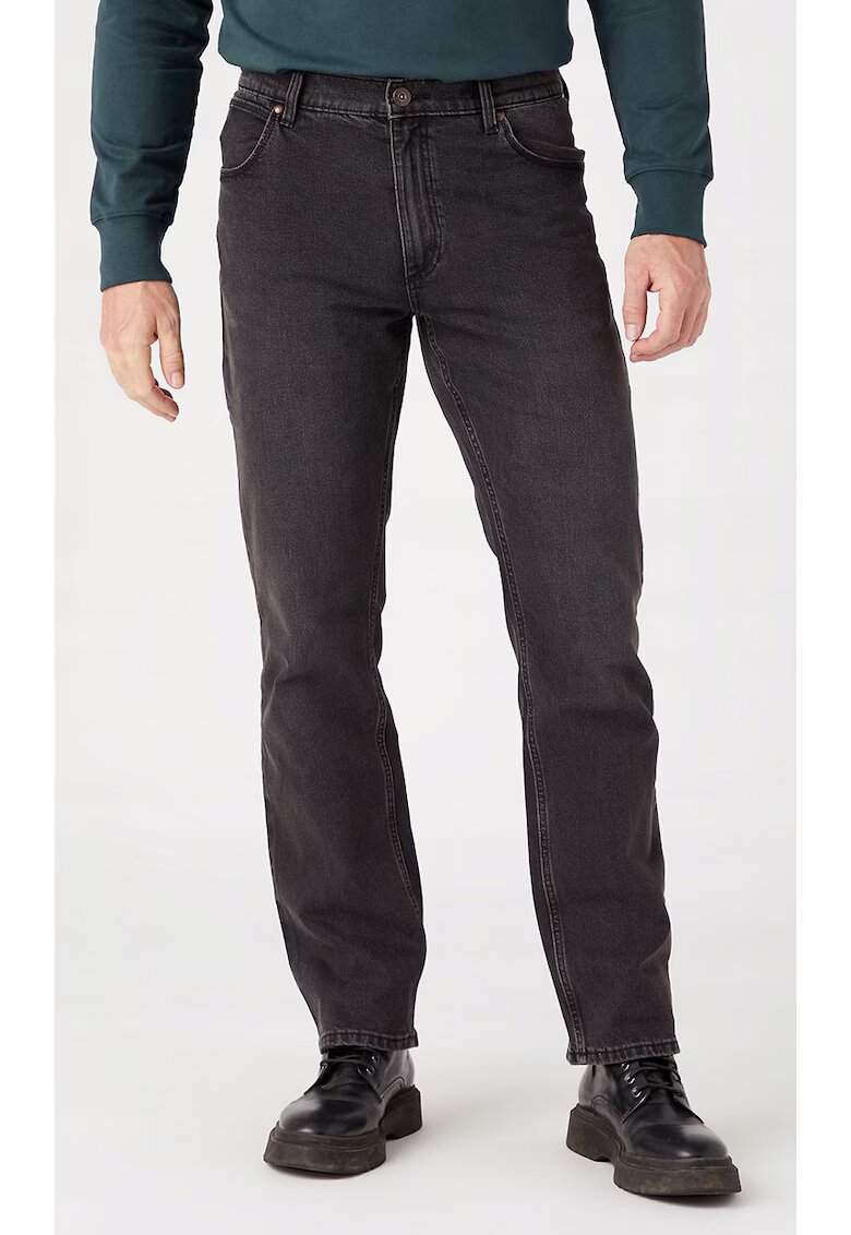 Wrangler Мъжки дънки - прав модел - автентично сиви - от колекцията RED KABEL - 99% памук
