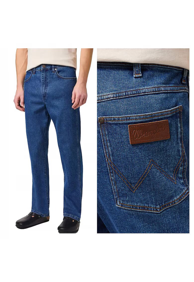 Wrangler Мъжки дънки - Redding - свободна кройка - средна талия - 5 джоба - цип - дълги - памук