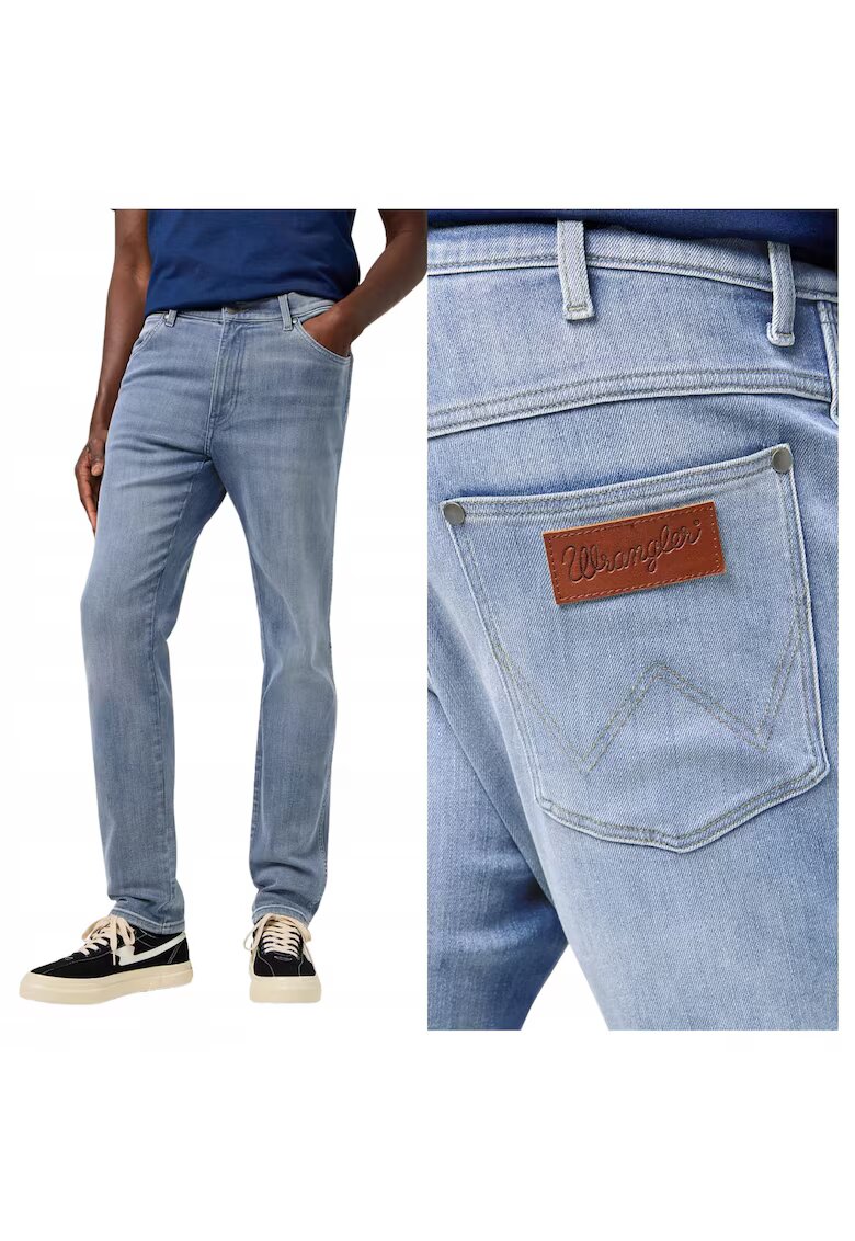 Wrangler Мъжки дънки - River - Кройка - Ниска талия - 5 джоба - Цип -qwq Дълги - Памук